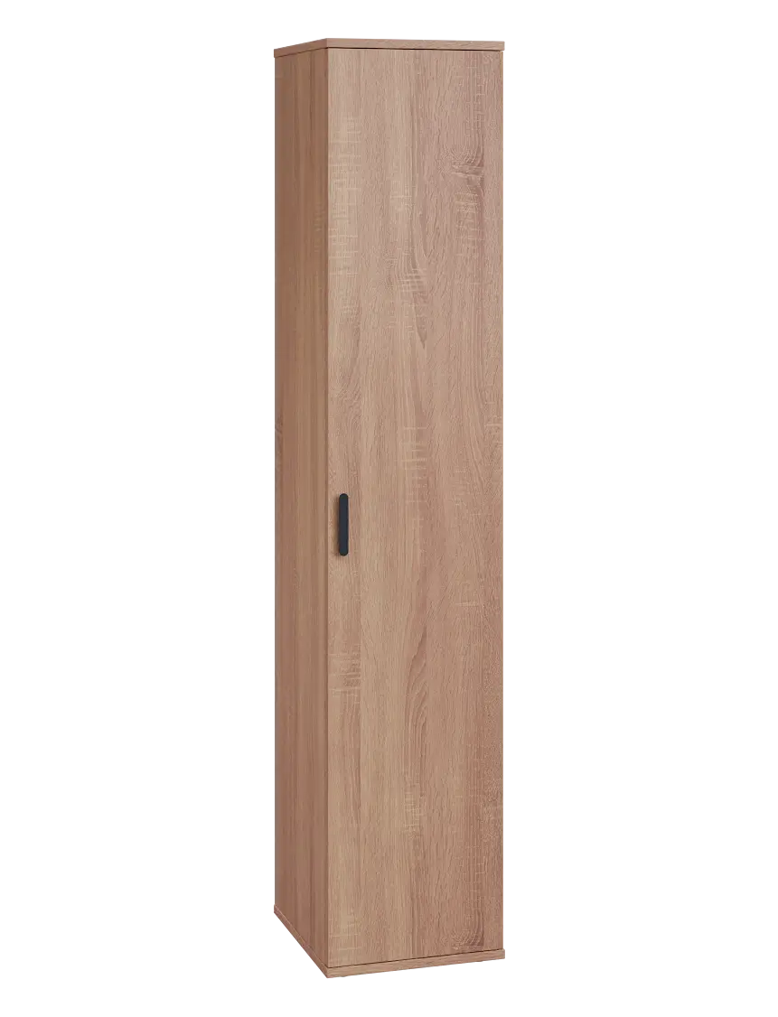 LN 5 - 3D kancelářská skříň, 1-dveřová, pravá, 1822x360x400, dub bardolino